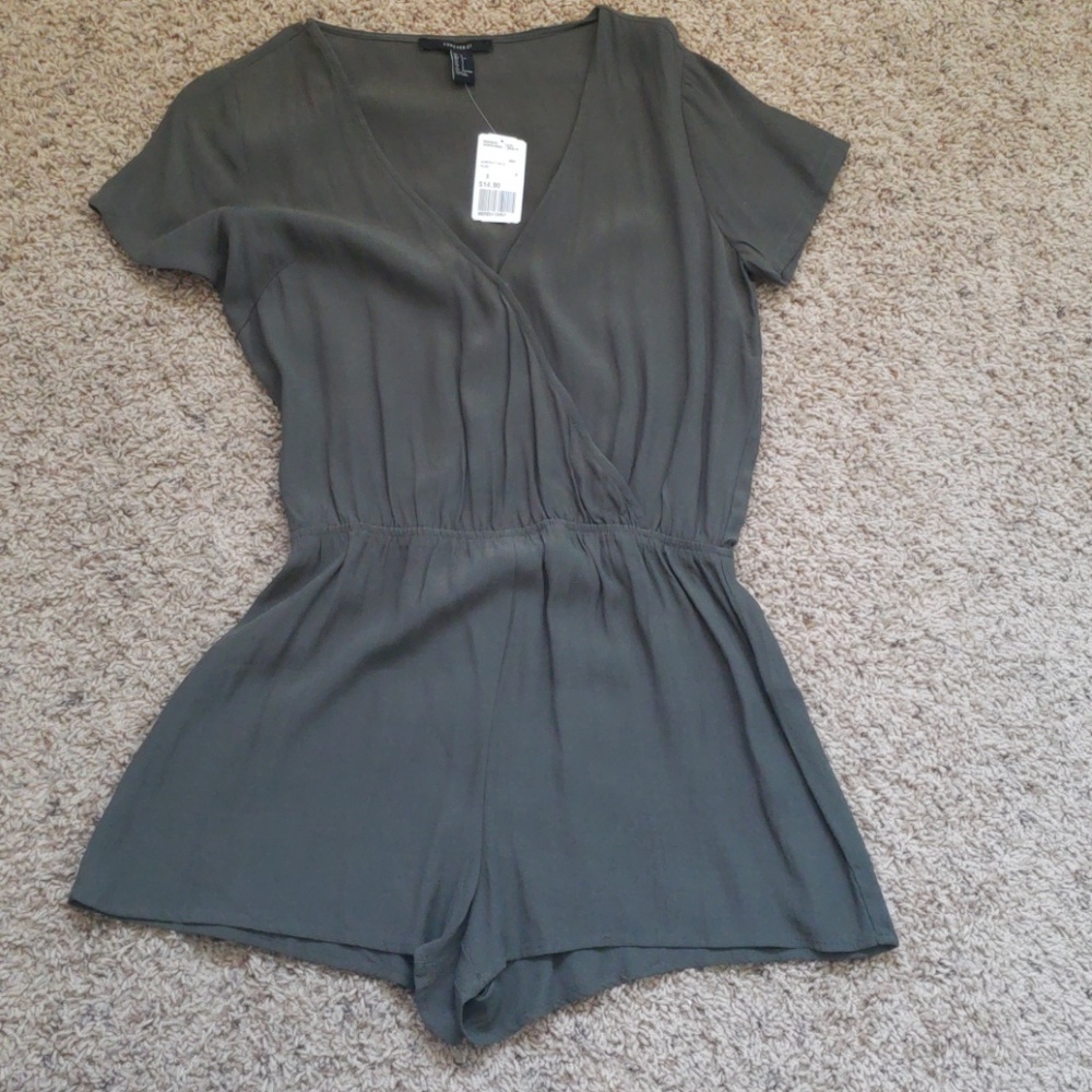 Olive colored Romper